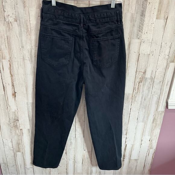 Pacsun Black Super High Rise Mom Jeans Paperbag - Picture 4 of 7